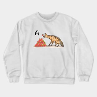 A is for Aardwolf Crewneck Sweatshirt